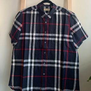 Men's Burberry Dark Short Sleeve Shirt